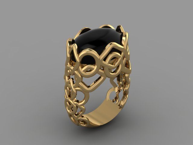Blue Ring 3D print model_27