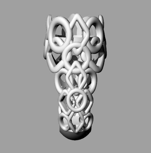 Blue Ring 3D print model_3