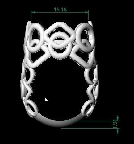 Blue Ring 3D print model_10