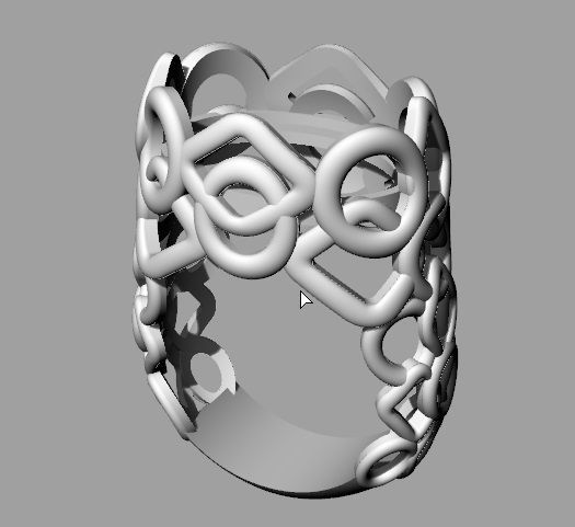 Blue Ring 3D print model_9