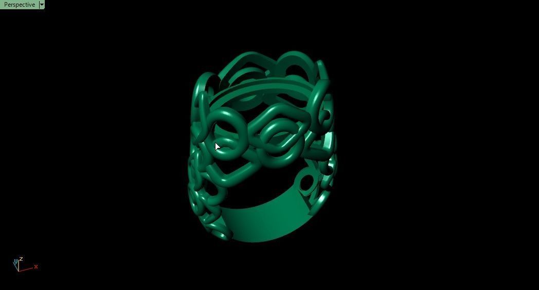 Blue Ring 3D print model_23