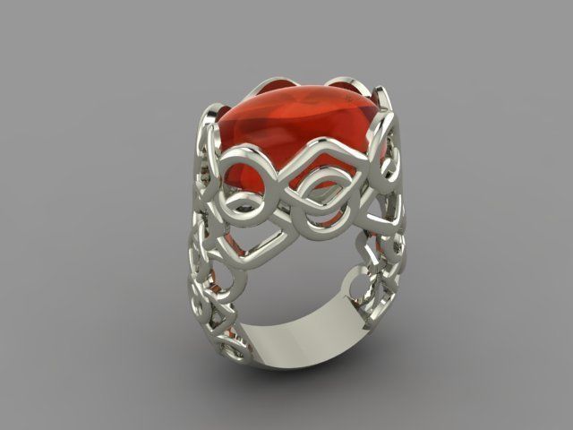 Blue Ring 3D print model_30