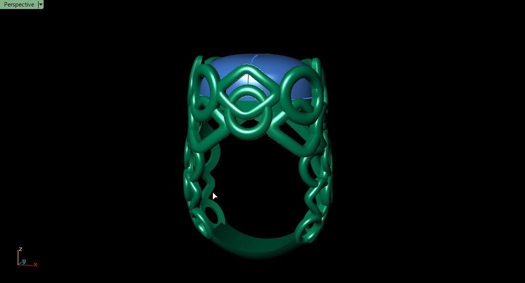 Blue Ring 3D print model_18