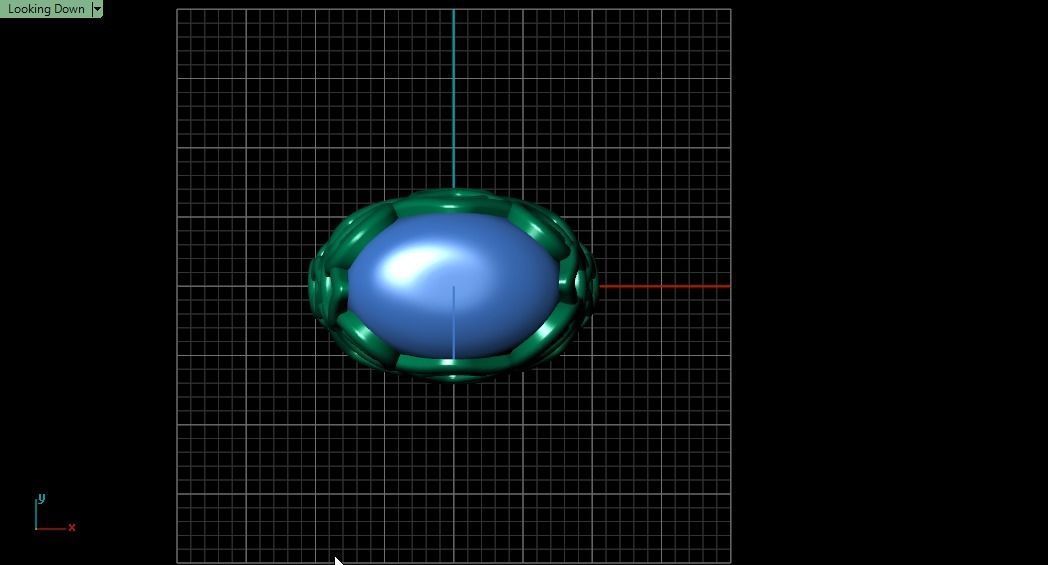 Blue Ring 3D print model_11