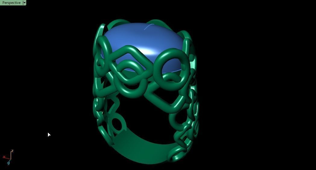 Blue Ring 3D print model_15