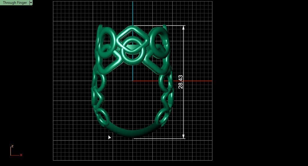 Blue Ring 3D print model_34