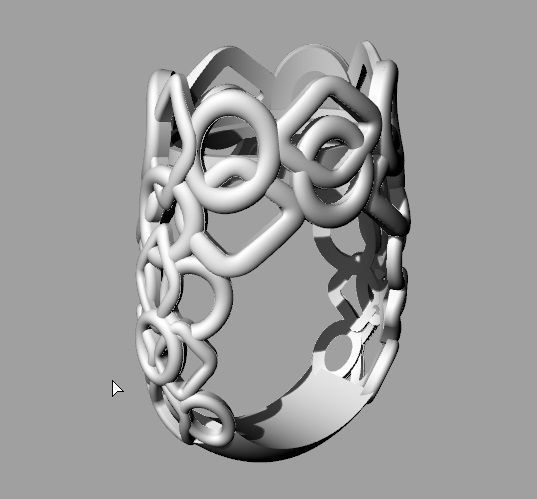 Blue Ring 3D print model_6