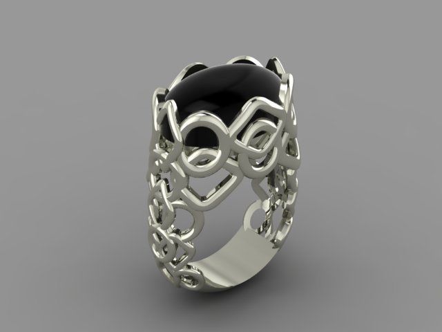 Blue Ring 3D print model_24