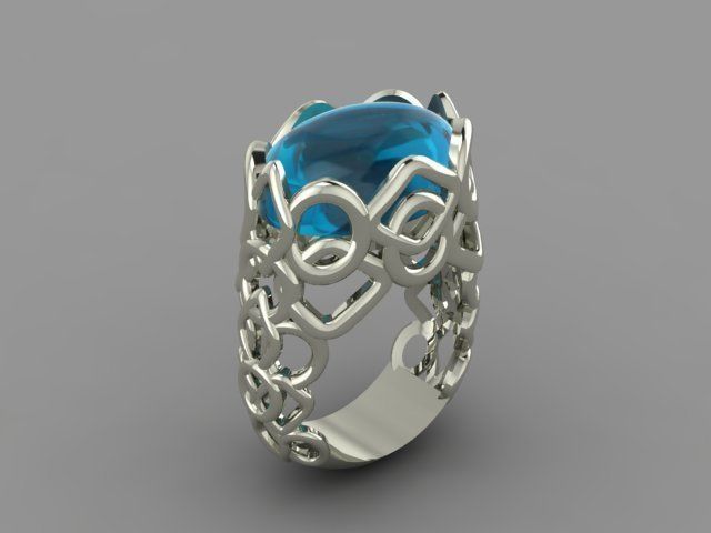 Blue Ring 3D print model_25