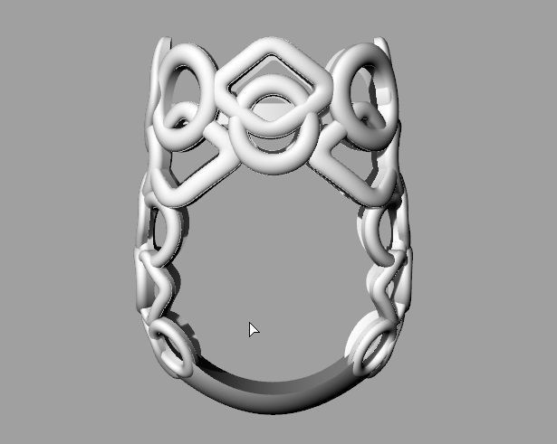 Blue Ring 3D print model_4