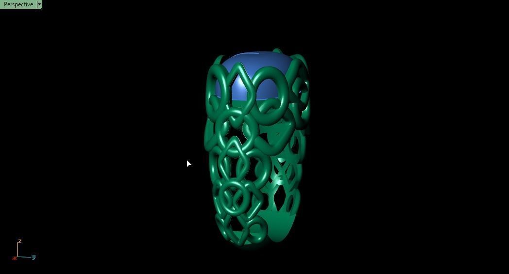 Blue Ring 3D print model_20