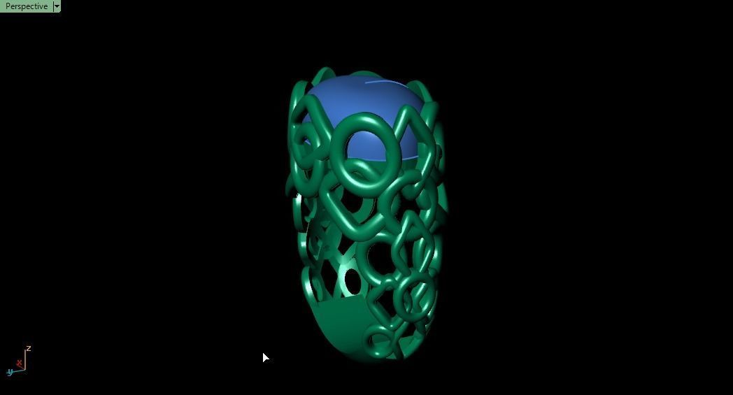Blue Ring 3D print model_16