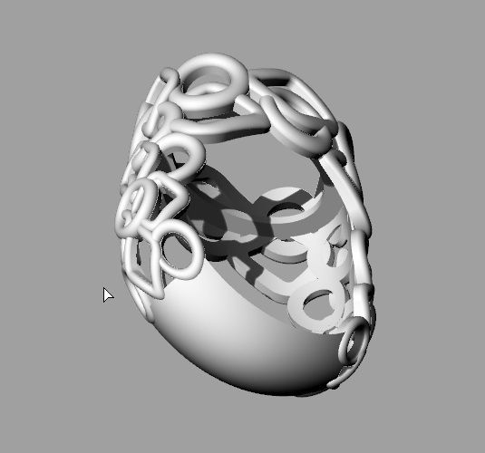 Blue Ring 3D print model_8