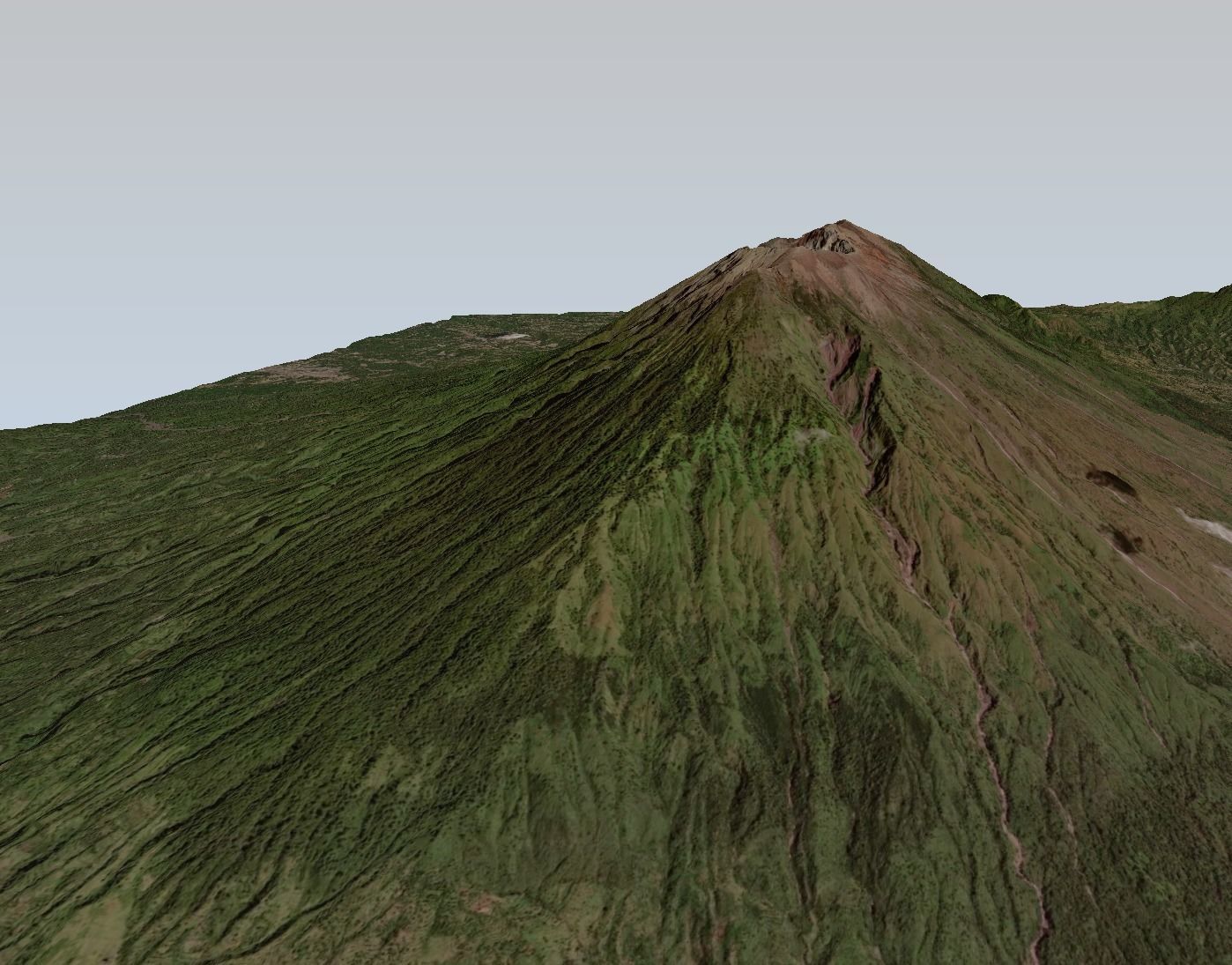 Mount Agung volcano Bali 3d model Low-poly 3D model_6