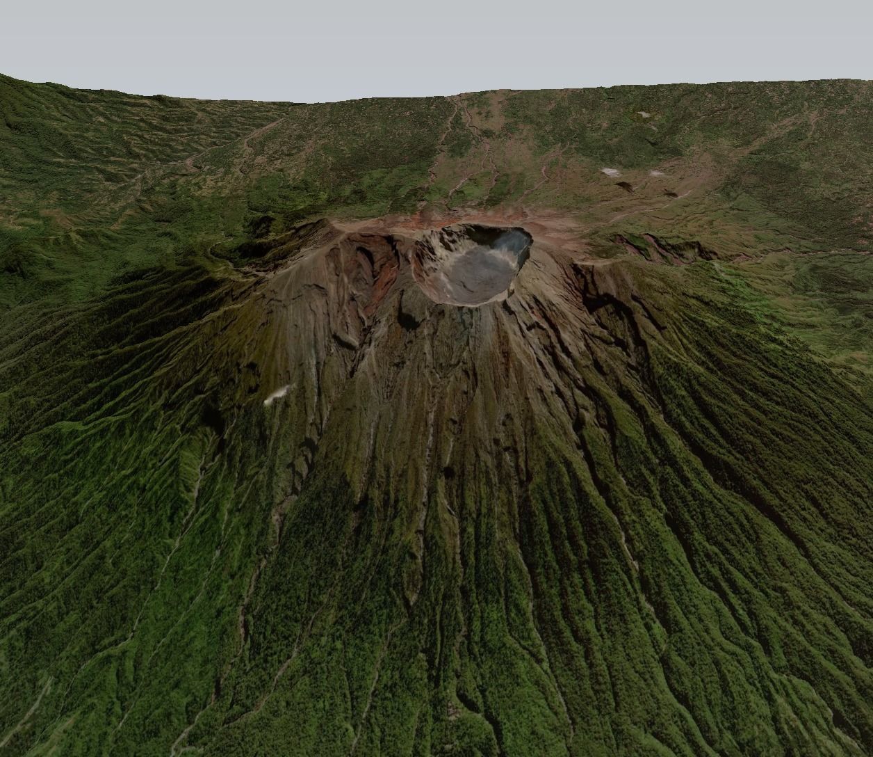 Mount Agung volcano Bali 3d model Low-poly 3D model_7