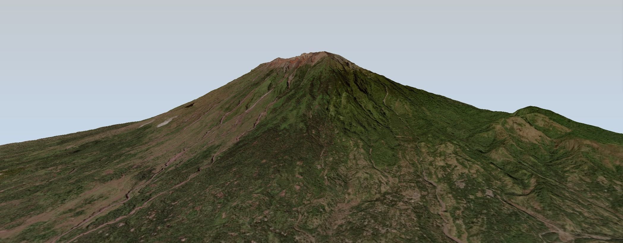 Mount Agung volcano Bali 3d model Low-poly 3D model_3