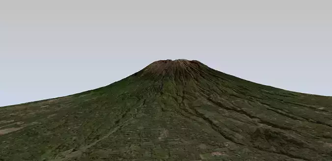 Mount Agung volcano Bali 3d model