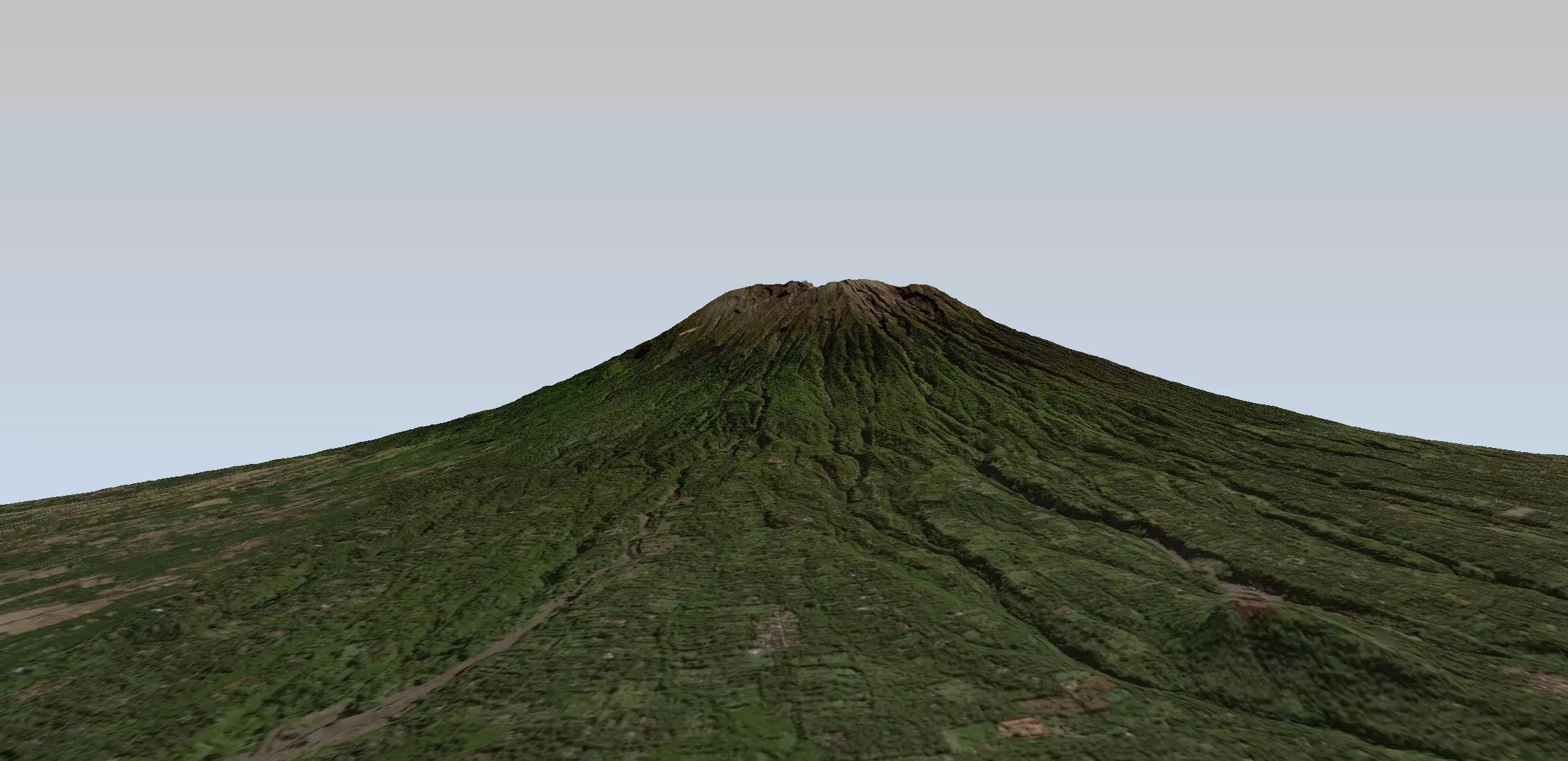 Mount Agung volcano Bali 3d model Low-poly 3D model_0