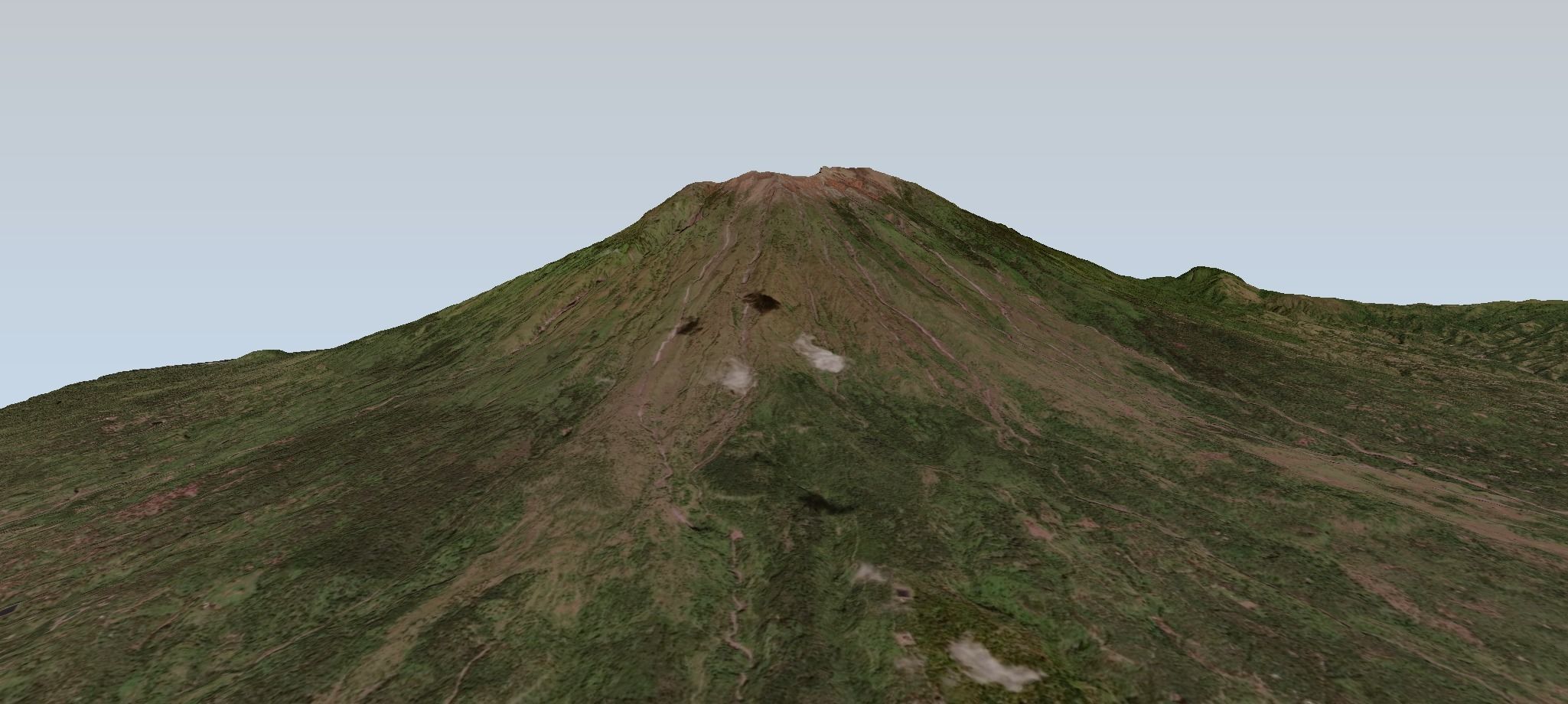 Mount Agung volcano Bali 3d model Low-poly 3D model_4