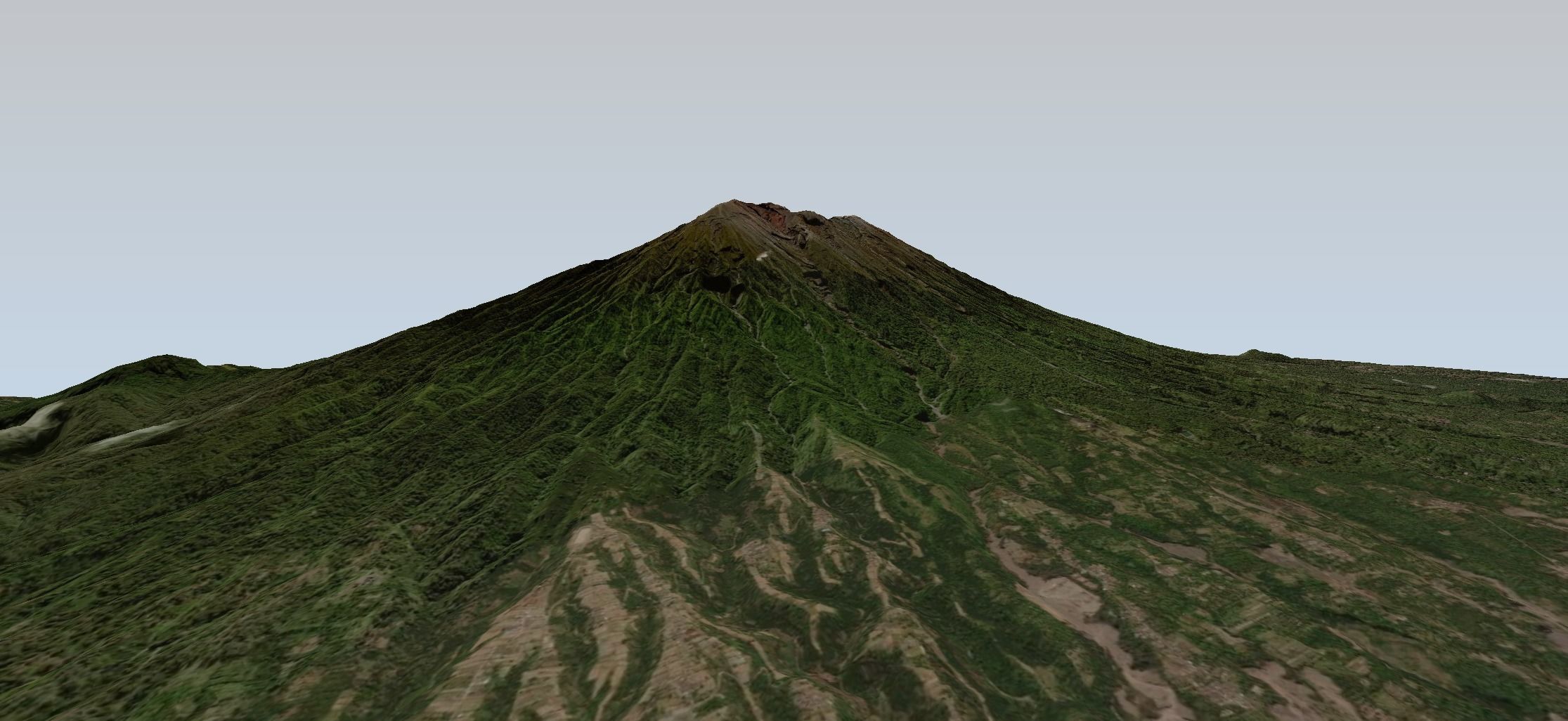 Mount Agung volcano Bali 3d model Low-poly 3D model_2