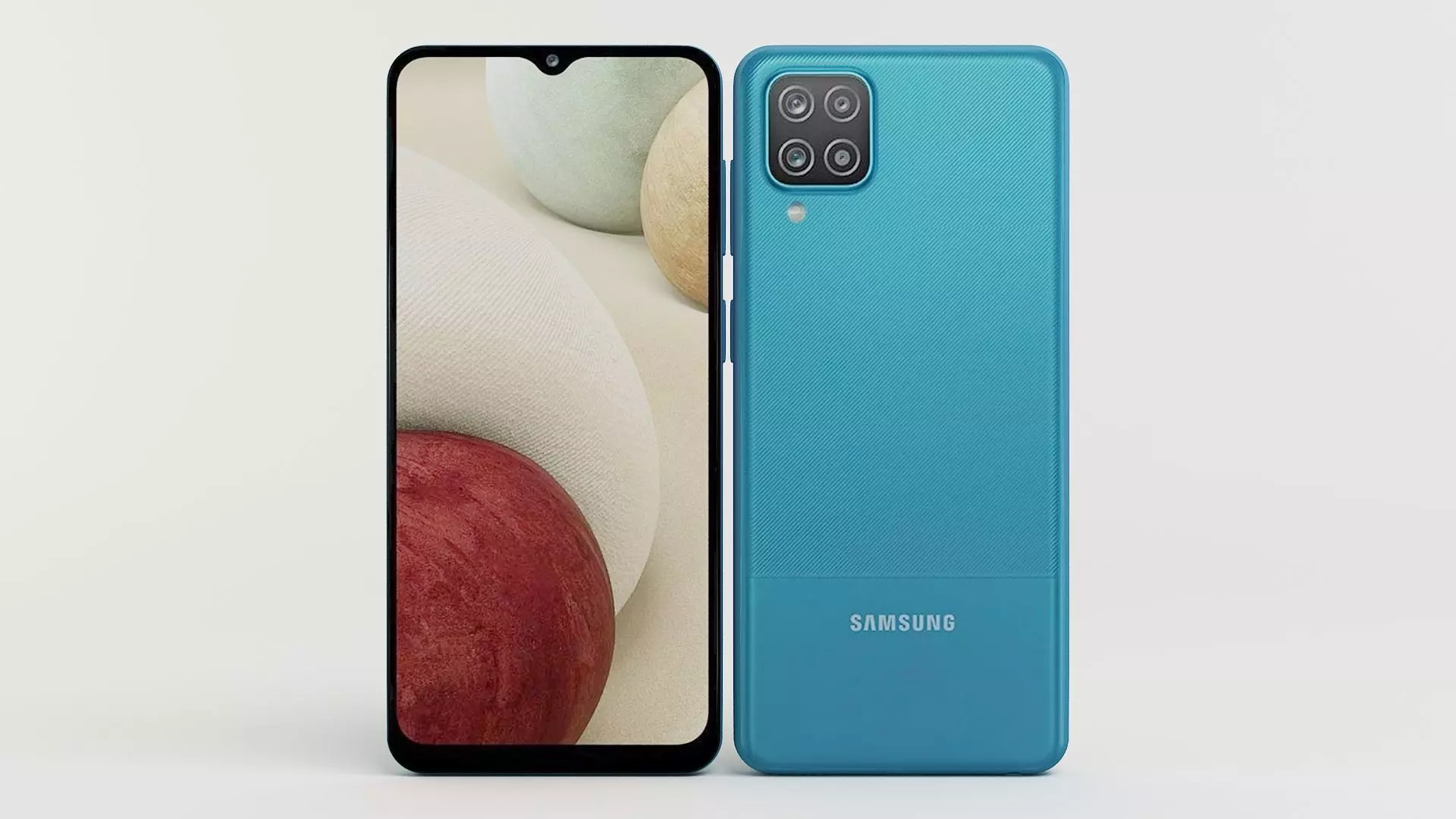 Samsung Galaxy A12 blue 3D model
