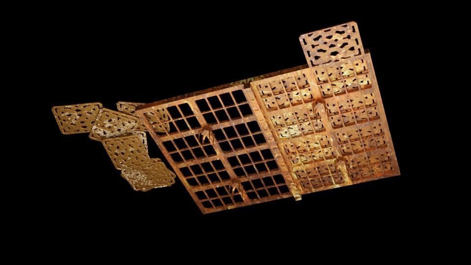 Jabbas Throne Room - Set 1 - Rancor Pit  1-12 scale Blackseries  Free 3D print model_8