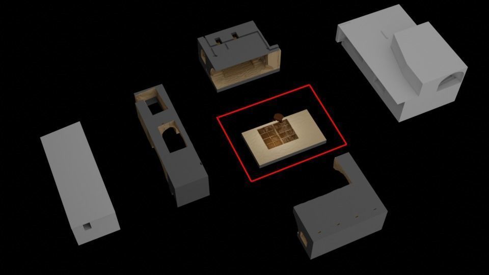 Jabbas Throne Room - Set 1 - Rancor Pit  1-12 scale Blackseries  Free 3D print model_7