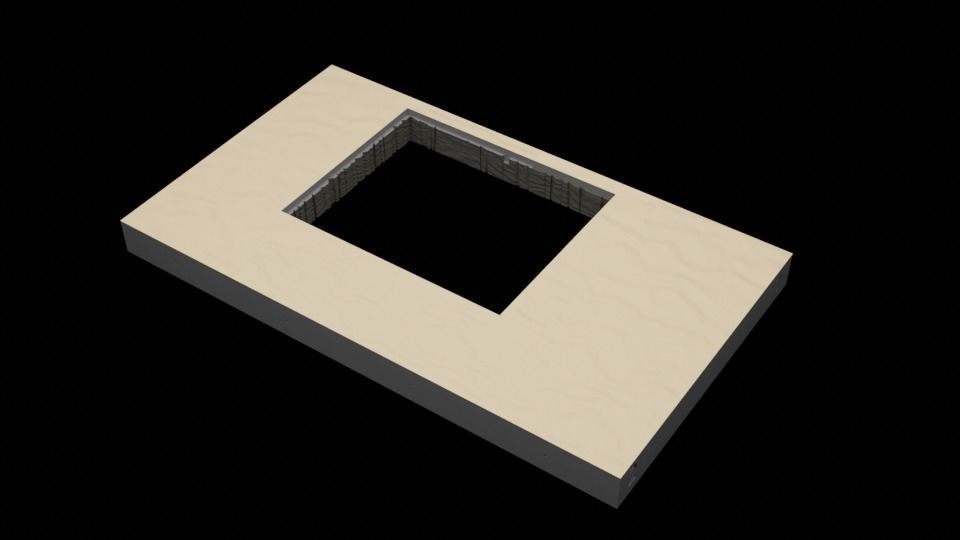 Jabbas Throne Room - Set 1 - Rancor Pit  1-12 scale Blackseries  Free 3D print model_6