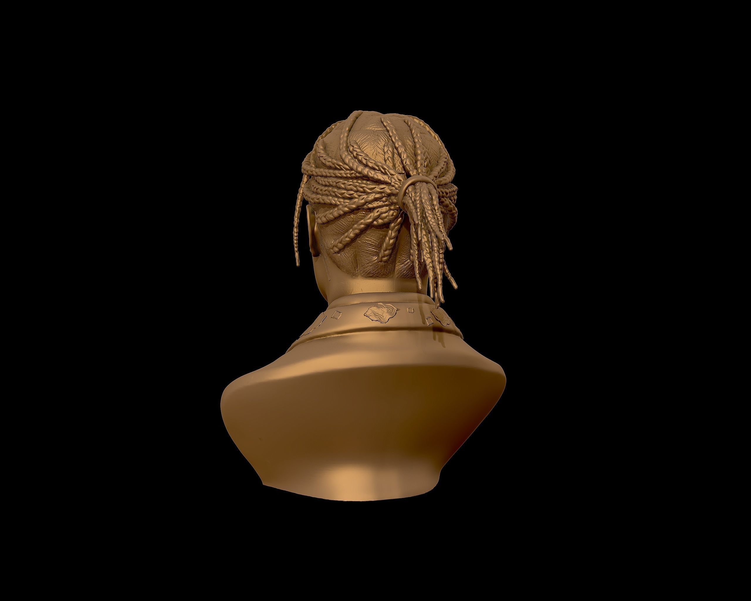 ASAP Rocky Portrait sculpture 3D print model_27