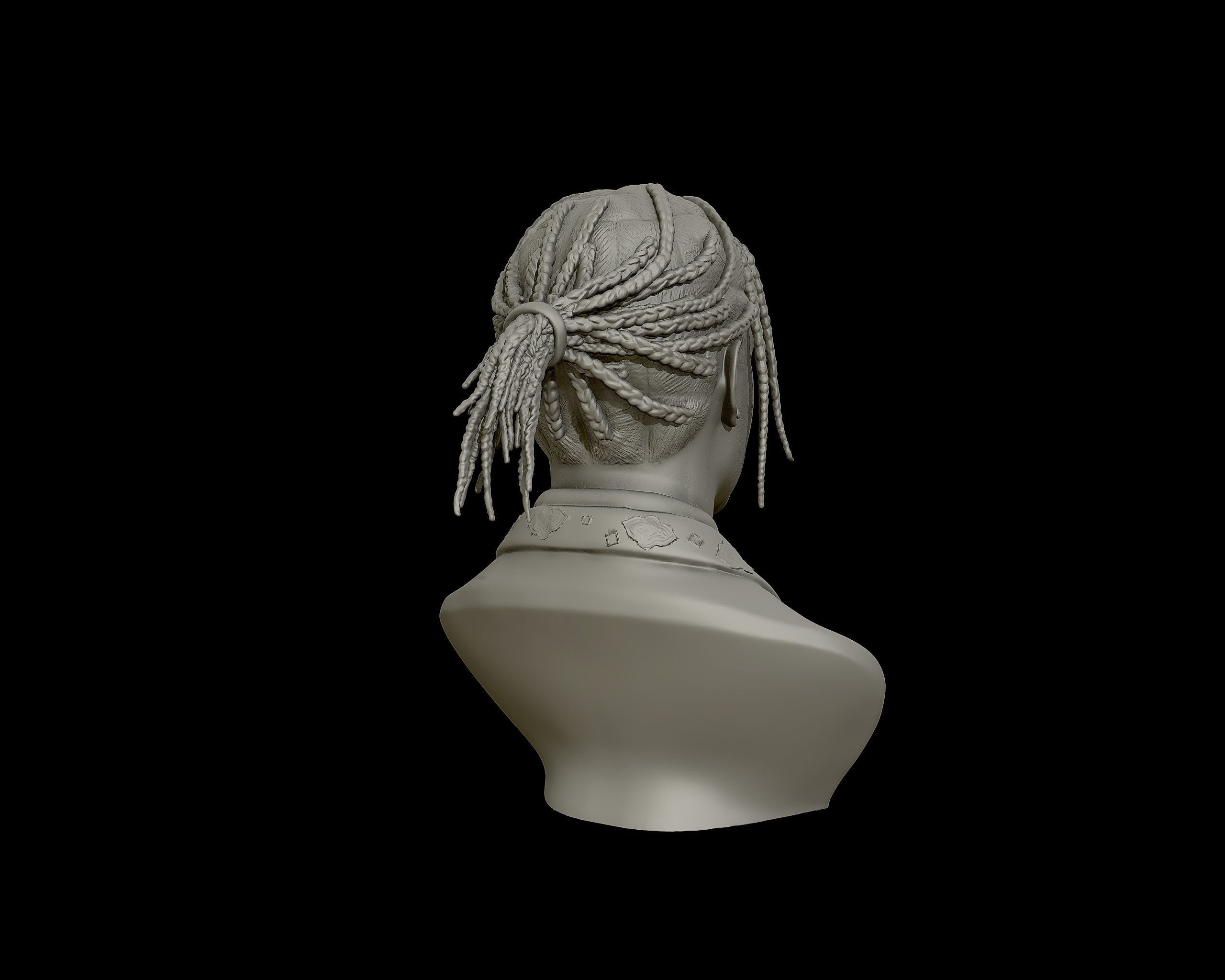 ASAP Rocky Portrait sculpture 3D print model_13