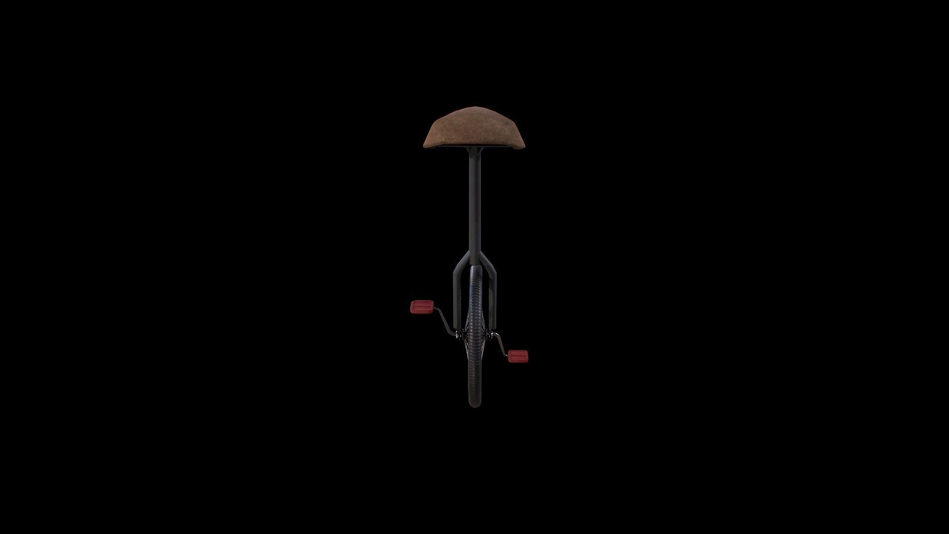 One wheel bicycle - Gest Low-poly 3D model_6