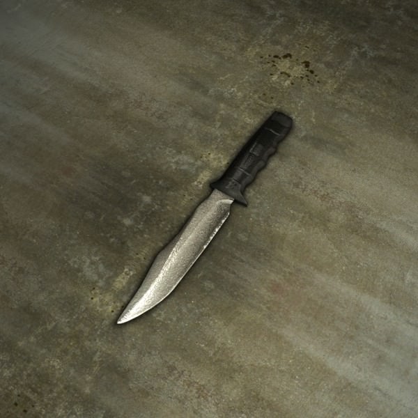 Army knife Low-poly 3D model_2