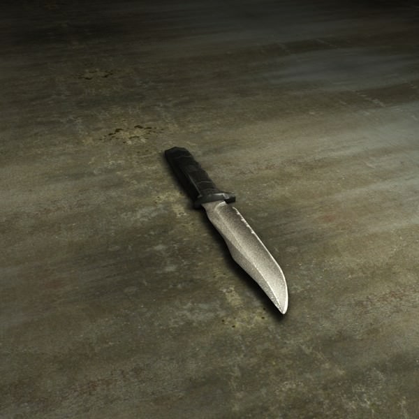Army knife Low-poly 3D model_3
