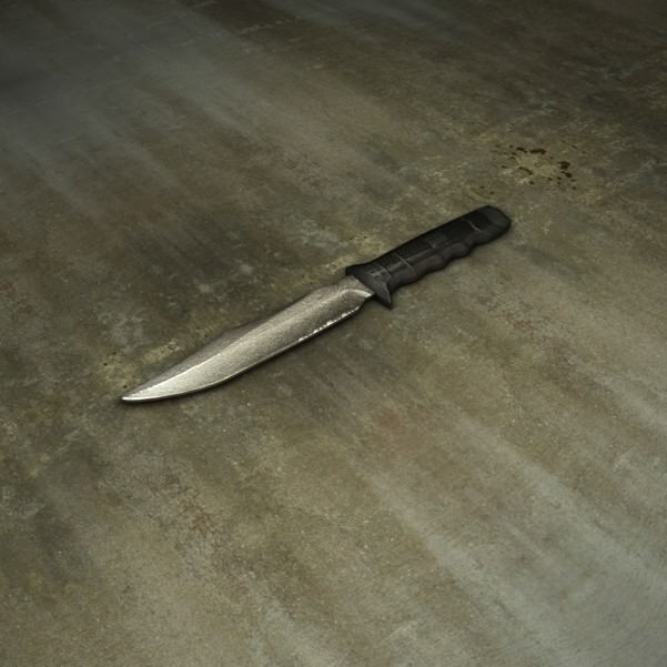 Army knife Low-poly 3D model_1