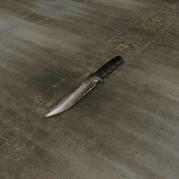 Army knife Low-poly 3D model_5