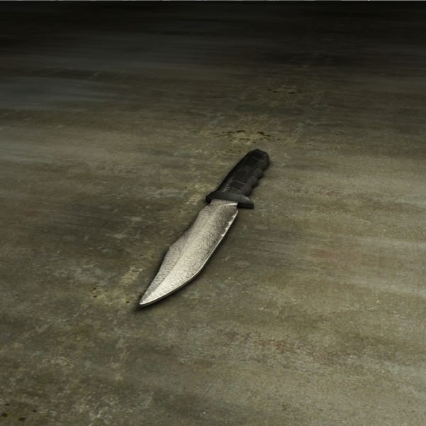 Army knife Low-poly 3D model_4