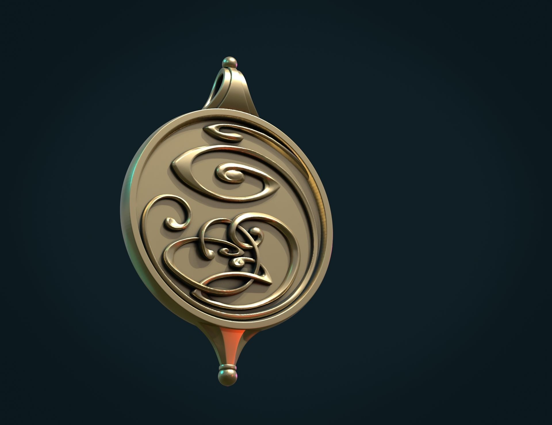 Abstract Magic Pendant 3D print model_5