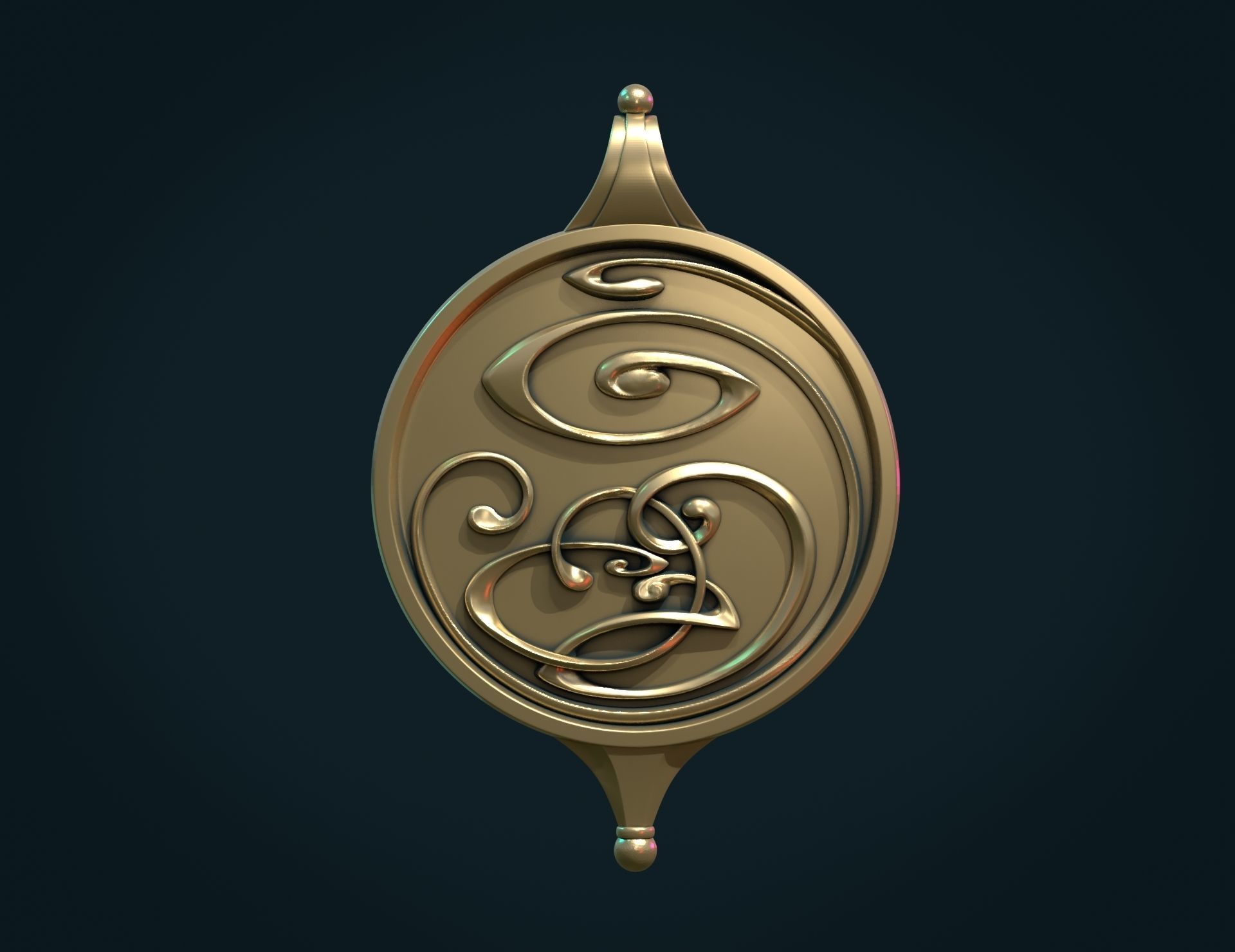 Abstract Magic Pendant 3D print model_4