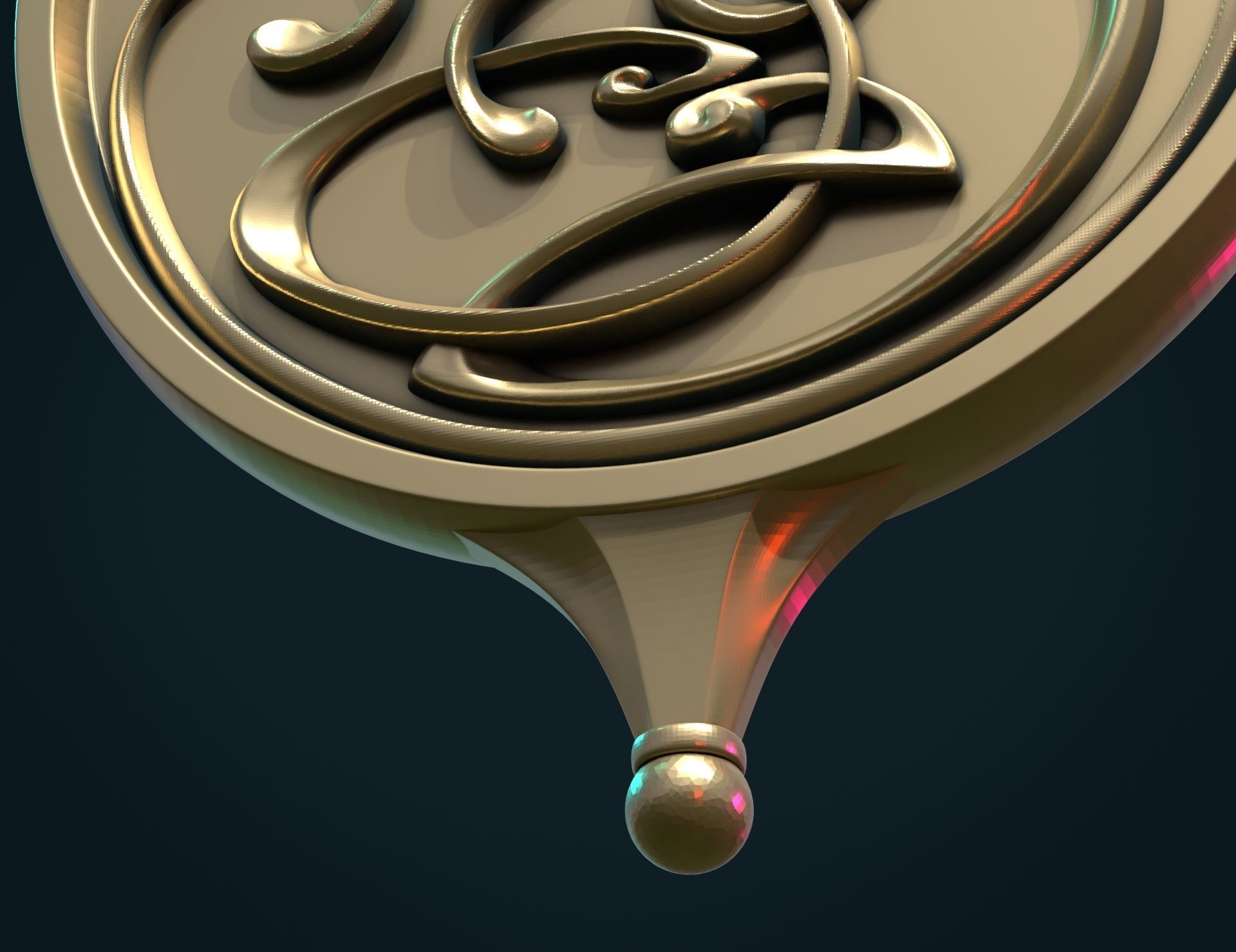 Abstract Magic Pendant 3D print model_9