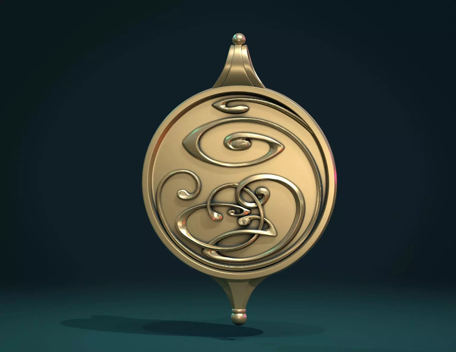 Abstract Magic Pendant 3D print model_0