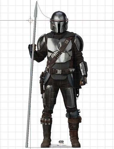 The Mandalorian Beskar spear from the Tv show 3d printable 3D print model
