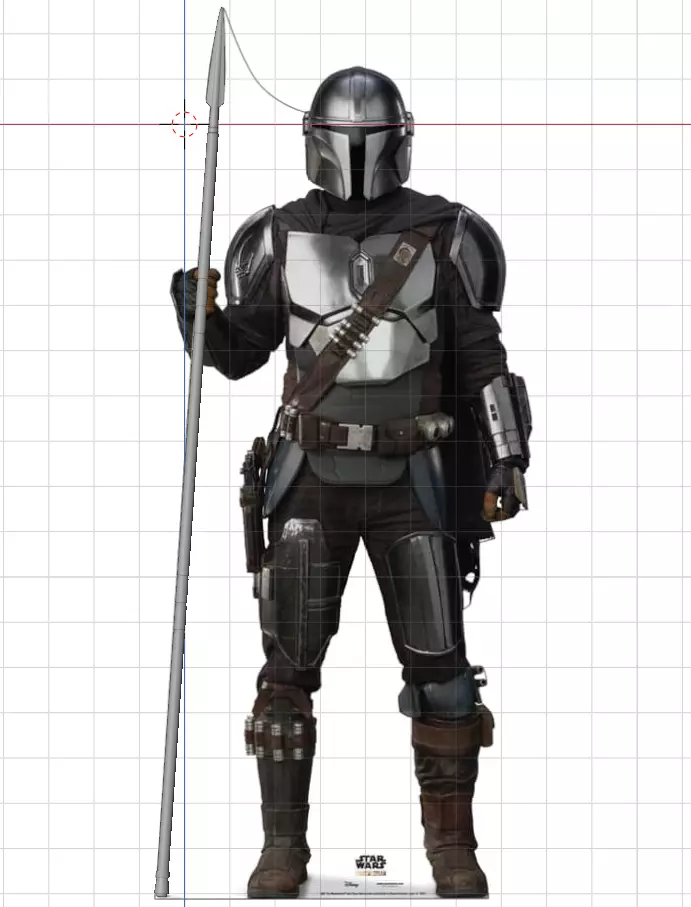 The Mandalorian Beskar spear from the Tv show 3d printable 3D print model_0