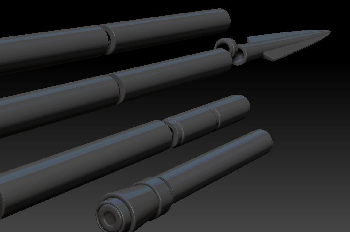 The Mandalorian Beskar spear from the Tv show 3d printable 3D print model_16