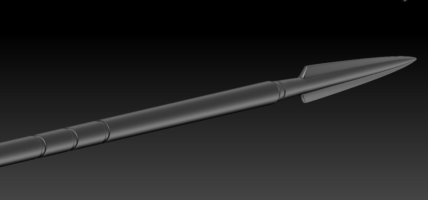 The Mandalorian Beskar spear from the Tv show 3d printable 3D print model_9