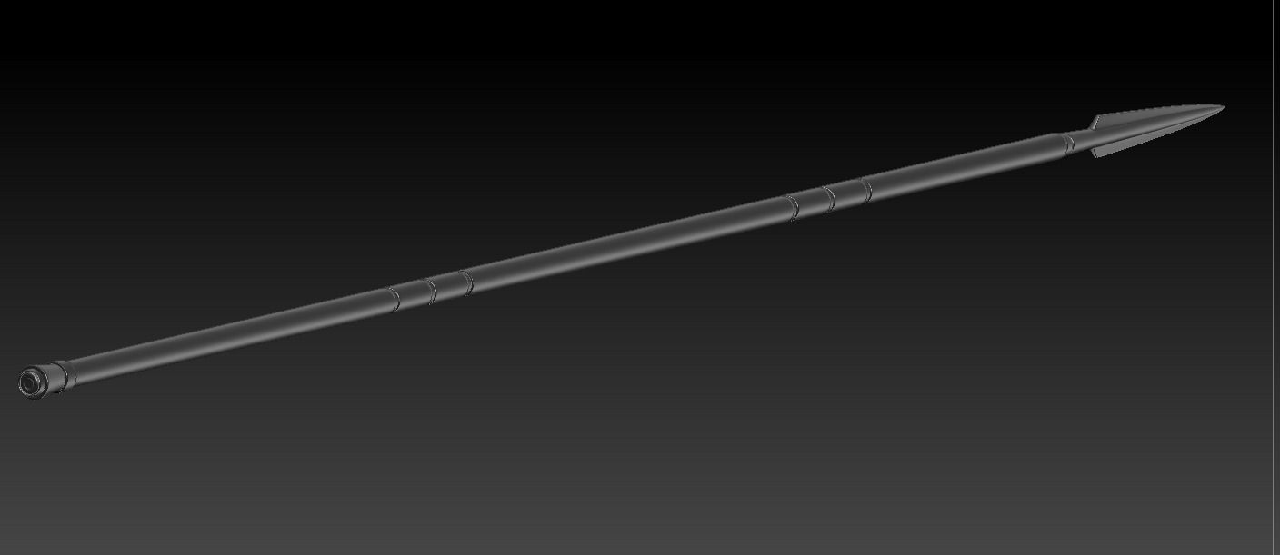 The Mandalorian Beskar spear from the Tv show 3d printable 3D print model_8