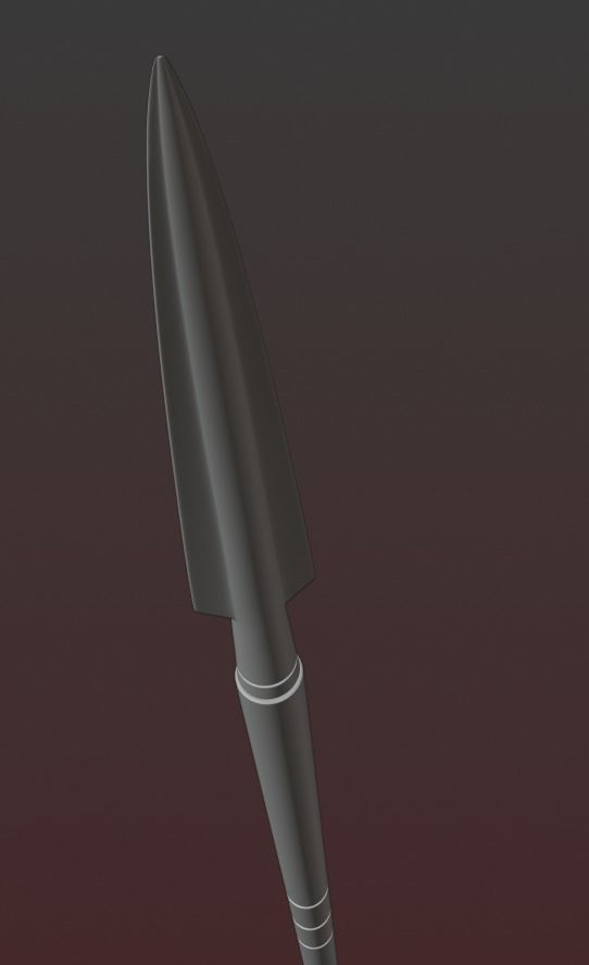 The Mandalorian Beskar spear from the Tv show 3d printable 3D print model_6