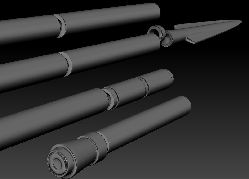 The Mandalorian Beskar spear from the Tv show 3d printable 3D print model_15