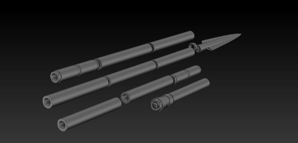 The Mandalorian Beskar spear from the Tv show 3d printable 3D print model_14