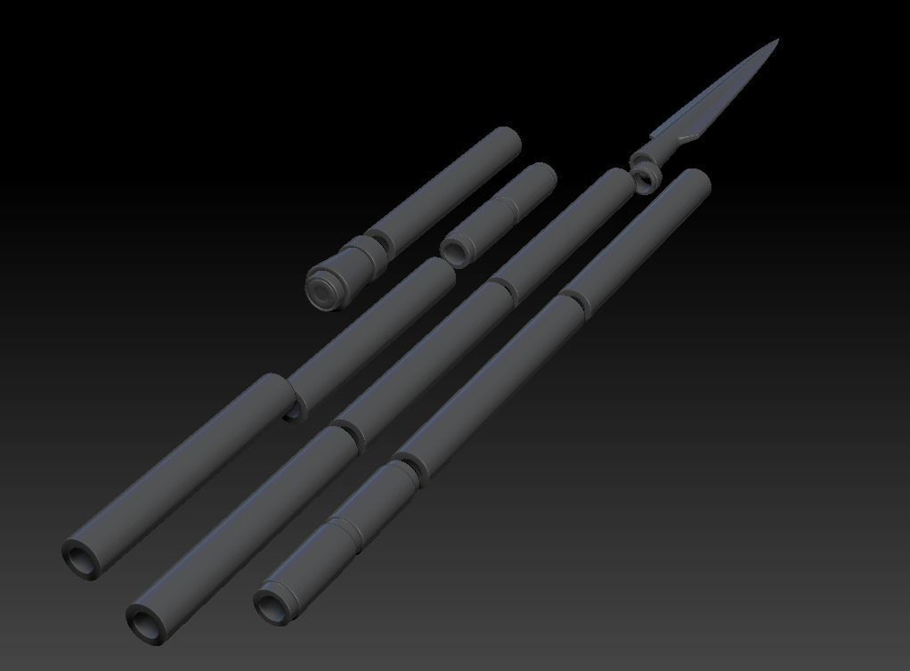 The Mandalorian Beskar spear from the Tv show 3d printable 3D print model_21