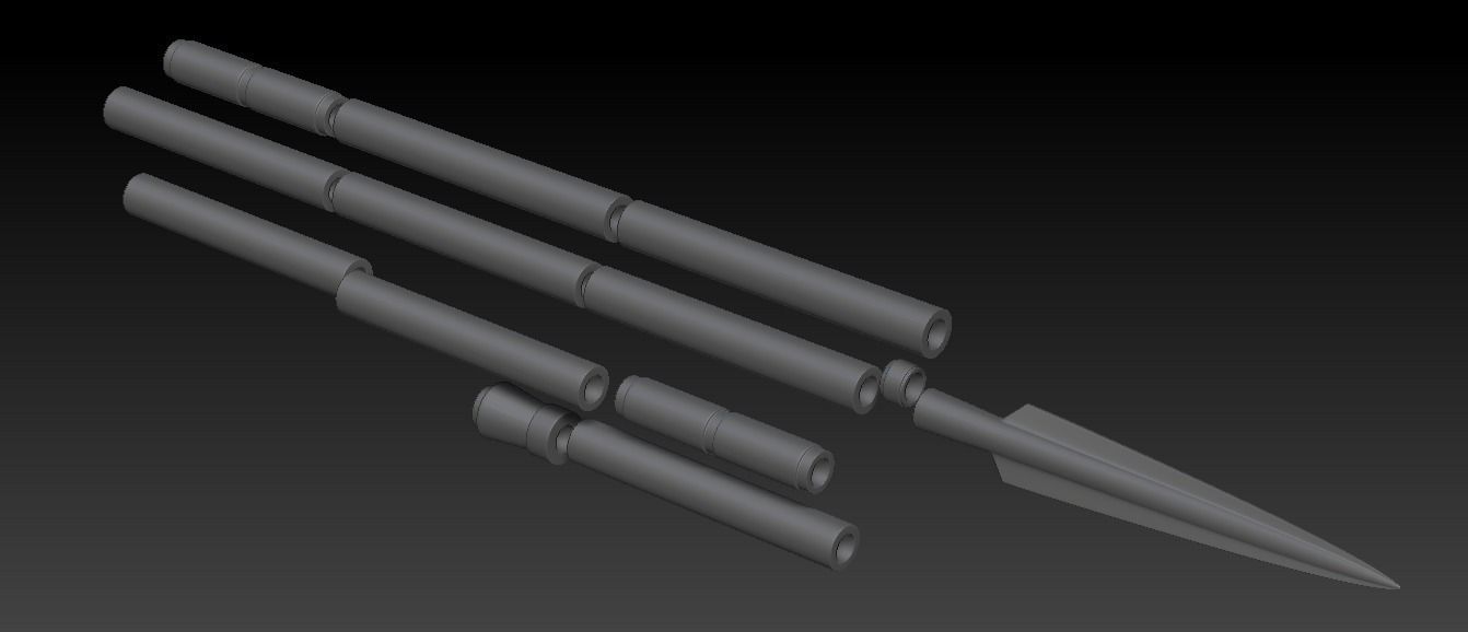 The Mandalorian Beskar spear from the Tv show 3d printable 3D print model_17